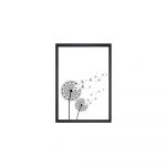 Poster 23x28 cm Blowing Dandelion - Tablo Center