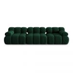 Canapea verde cu tapițerie din catifea 282 cm Bellis – Micadoni Home