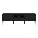 Comodă TV neagră 177x57 cm Media – Tvilum