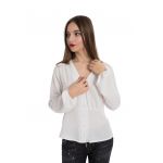 Bluza cu decolteu in V si fenta cu nasturi Fiona