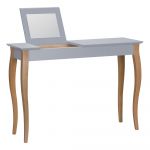 Masă de toaletă cu oglindă Ragaba Dressing Table, lungime 105 cm, gri