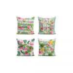 Set 4 fețe de pernă Minimalist Cushion Covers Naturia, 45 x 45 cm