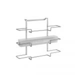 Suport cu 3 nivele pentru prosoapele de bucătărie Metaltex, lungime 36 cm