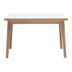 Masă dining extensibilă cu blat alb Hammel Single, 120 x 80 cm