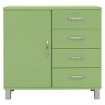 Comodă joasă verde 98x92 cm Malibu - Tenzo