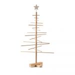 Brad de Crăciun din lemn Nature Home, înălțime 75 cm
