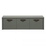 Dulap pentru copii verde-gri din lemn de pin 120x36 cm Stage – vtwonen