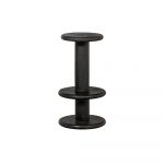 Scaun de bar negru din lemn de mango 74 cm Kolby – WOOOD