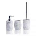 Set de accesorii de baie alb din marmură Marble – Tomasucci