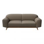 Canapea maro deschis cu tapițerie din piele 193 cm Nesbo – MESONICA