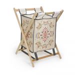 Coș de rufe din material textil 50 l Flowers Tapestry – Madre Selva