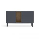 Comodă joasă gri închis 137x76 cm Corvo - Teulat