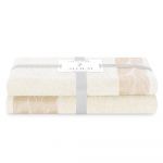 Prosoape de baie crem 2 buc. din bumbac frotir Allium – AmeliaHome