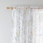 Perdea albă 140x229 cm Emilia Floral – Catherine Lansfield