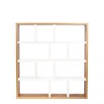 Bibliotecă cu aspect de lemn de stejar 150x159 cm Berlin – TemaHome