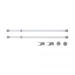 Set 2 suporturi telescopice pentru haine Wenko Herkules, lungime 75 - 120 cm