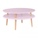 Măsuță de cafea Ragaba UFO Ø 70 cm, roz