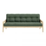 Canapea extensibilă verde 204 cm Grab - Karup Design