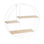 Raft alb/natural din lemn de paulownia – Casa Selección