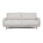 Canapea bej extensibilă cu tapițerie din stofă bouclé 215 cm Patti – Bonami Selection