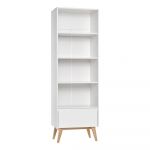 Bibliotecă pentru copii Pinio Swing, 65 x 200 cm, alb