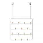 Cuier de ușă alb/în culoare naturală din metal 36 cm Estique – Umbra