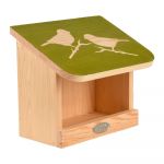 Hrănitor din lemn masiv de pin pentru păsări Esschert Design Diapozitiv, lungime 23 cm