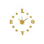 Ceas de perete autocolant Mauro Ferretti Love, ⌀ 60 cm