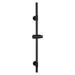Tijă de duș neagră de montat pe perete din oțel inoxidabil 66 cm Basic – Wenko