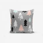 Față de pernă cu amestec din bumbac Minimalist Cushion Covers Grey Background Agac, 45 x 45 cm