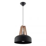 Lustră Nice Lamps Olla, negru-bej