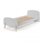 Pat pentru copii Vipack Kiddy, 200 x 90 cm, gri