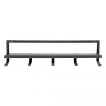 Cuier de perete negru cu raft din metal Quinn – WOOOD