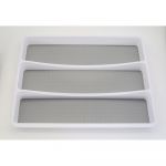 Organizator din plastic gri pentru sertar 41 x 33 cm - Addis