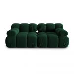 Canapea verde cu tapițerie din catifea 188 cm Bellis – Micadoni Home