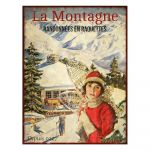Semn din metal 25x33 cm La Montagne – Antic Line