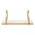 Raft alb/auriu din marmură 40 cm Marble – Mauro Ferretti