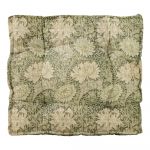 Pernă scaun verde/crem Green Morris – Tierra Bella
