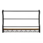 Raft de vinuri din metal negru Muscan - Light & Living