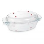 Vas de copt din sticlă cu capac 21x35 cm GrandChef - Tescoma