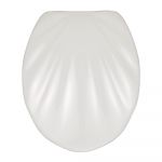 Capac WC cu închidere lentă Wenko Premium Sea Shell, 45,5 x 38 cm, alb