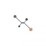Cuier de perete Gazzda Hook, negru