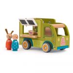 Mașinuță din lemn La Grande Famille Food Truck – Moulin Roty