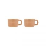 Set 2 căni din porțelan Villa Collection Fjord, 100 ml, bej
