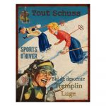 Semn din metal 25x33 cm Tout Schuss – Antic Line