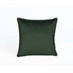 Pernă cu husă din catifea Velvet Atelier Tercio, 45 x 45 cm, verde închis