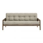Canapea bej extensibilă 204 cm Grab - Karup Design