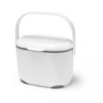 Recipient pentru deșeuri compostabile Addis Caddy, 2,5 l, alb-gri