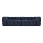 Canapea cu tapițerie din catifea Windsor & Co Sofas Vesta, 280 cm, albastru