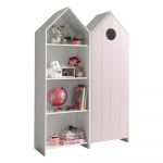 Șifonier de copii alb/roz deschis 115x171,5 cm CASAMI – Vipack